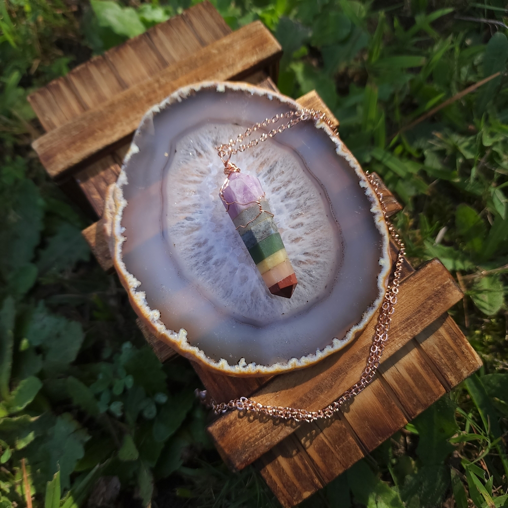 Rose Gold Chakra Necklace